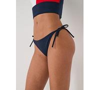 Tommy Hilfiger Women's Tie Side Bikini Bottoms 14 (L) Blue