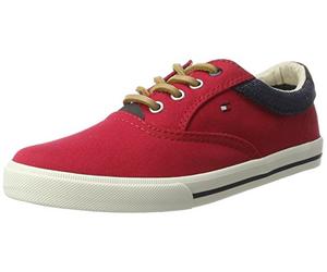 Tommy Hilfiger W3285inston Jr 1d, Boys’ Low-Top Sneakers, Red (Tango Red 611), 6.5 UK (40 EU)
