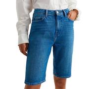 Tommy Hilfiger W40212 Straight Fit High Waist Denim Shorts Blue 27 Women