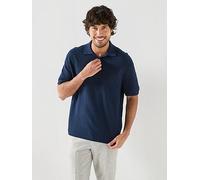 Tommy Hilfiger Washed Structured Polo Shirt, Navy, Size 2Xl, Men Navy