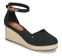 Tommy Hilfiger Wedge sandals FLAG CLOSED TOE MID WEDGE ESPAD in Black 6.5