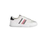 Tommy Hilfiger White Polyester Sneaker - male - Tommy Hilfiger - Sneakers - White - 11 UK - Shoes 11 UK