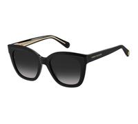 Tommy Hilfiger Woman TH 1884/S 807/9O Sunglasses Acetate Black Grey Cat Eye Shaded