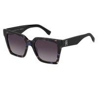 Tommy Hilfiger Woman TH 2100/S JBW/3X Sunglasses Acetate Havana/Blue Bordeaux Squared Shaded