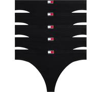 Tommy Hilfiger Women 5 PACK THONG WHITE (Black/Black/Black/Black/Black) XL