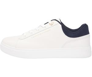 Tommy Hilfiger Women Casual Cupsole Sneaker FW0FW09020 Low Top, White (Ecru/Space Blue), 42