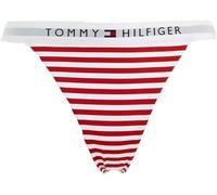 Tommy Hilfiger Women Cheeky Bikini Bottoms Sport, Red (TH Original Stripe/Primary Red), XL