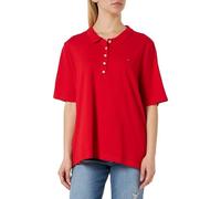 Tommy Hilfiger Women CRV 1985 Reg Pique Polo Ss S/S Polos, Red, 48