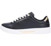 Tommy Hilfiger Women Essential Chic Court Sneaker FW0FW09019 Low Top, Black (Black), 40