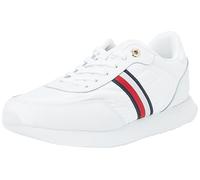Tommy Hilfiger Women Essential Runner Global Stripes, White, 37 EU