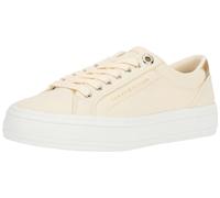 Tommy Hilfiger, Women, Essential Vulc Canvas Sneaker, Vulcanized Sneaker, Beige, 3.5
