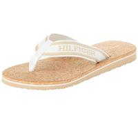 Tommy Hilfiger, Women, Hilfiger Cork Beach Sandal, Flip Flop, Beige, 6.5