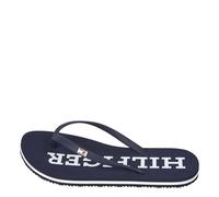 Tommy Hilfiger, Women, Hilfiger Strap Beach Sandal, Flip Flop, Blue, 3.5