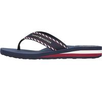 Tommy Hilfiger Women HILFIGER WEBBING BEACH SANDAL FW0FW09038 Flip Flops, BLUE (Space Blue), 41