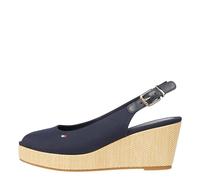 Tommy Hilfiger, Women, Iconic Elba Sling Back Wedge, Wedge Espadrille, Blue, 6.5