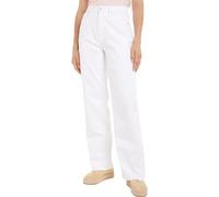 Tommy Hilfiger Women Jeans Relaxed Straight High Waist, White (Th Optic White), 27W/30L
