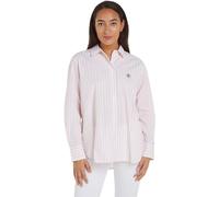 Tommy Hilfiger Women Long-Sleeve Shirt, Pink (Bold STP/Whimsy Pink), 34