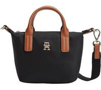 Tommy Hilfiger Women Popette Micro Tote AW0AW18368 Tote, BLACK (Black), One Size