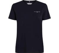 Tommy Hilfiger Women’s 1985 Mini Corporate Logo Short Sleeve Regular Fit T-Shirt, Blue (Nos Desert Sky), 3XL