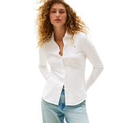 Tommy Hilfiger Women’s 1985 Slim Shirt with Pointed Collar, White (Ecru), 3XL