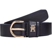 Tommy Hilfiger Women’s 2.5 cm Essential Effortless Leather Belt, Blue (Space Blue), 35.4 inches