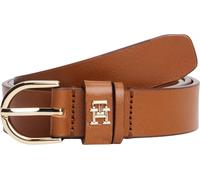 Tommy Hilfiger Women’s 2.5 cm Essential Effortless Leather Belt, Brown (Cognac), 33.5 inches