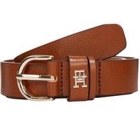 Tommy Hilfiger Women’s 2.5 cm Essential Effortless Leather Belt, Brown (Cognac), 39.4 inches