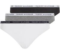 Tommy Hilfiger Women’s 3 Pack Briefs Underwear, Multicolor (Medium Grey Heather/White/Black), S