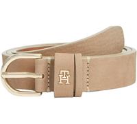 Tommy Hilfiger Women’s Belt Essential Effortless 2.5 cm in Leather, Beige (Clayed Pebble), 31.5 inches