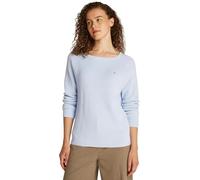 Tommy Hilfiger Women’s Boat Neck Jumper, Blue (Breezy Blue), L
