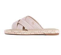 Tommy Hilfiger Women’s Chambray Espadrille Mules, Beige (Horseradish), 3.5