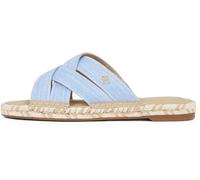 Tommy Hilfiger Women’s Chambray Espadrille Mules, Blue (Blue Spell), 6.5