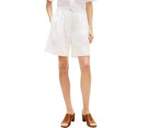 Tommy Hilfiger Women’s Chino Shorts Linen Blend with Wide Leg, White (Th Optic White), 12