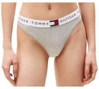 Tommy Hilfiger Women’s Classic Thong with Logo Waistband, Grey (Light Grey Heather), L