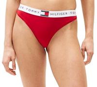 Tommy Hilfiger Women’s Classic Thong with Logo Waistband, Red (Primary Red), M