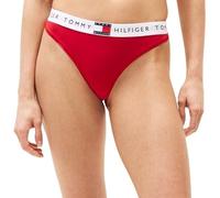 Tommy Hilfiger Women’s Classic Thong with Logo Waistband, Red (Primary Red), XL