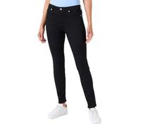 Tommy Hilfiger Women’s Como Skinny Fit Mid Rise Jeans, Black (Black), 27W/30L