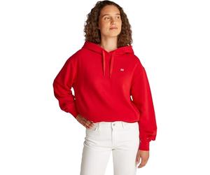 Tommy Hilfiger Women’s Contrast Flag Regular Fit Hoodie, Red (Primary Red), 3XL