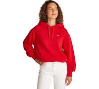 Tommy Hilfiger Women’s Contrast Flag Regular Fit Hoodie, Red (Primary Red), M