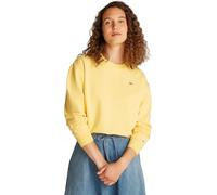 Tommy Hilfiger Women’s Contrast Flag Regular Fit Sweatshirt, Yellow (Citronella), XXXL