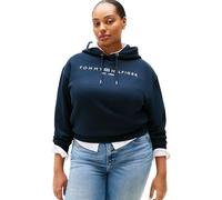 Tommy Hilfiger Women’s Corp Logo Hoodie, Blue (Dark Night Navy), 20