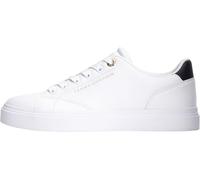 Tommy Hilfiger Women’s Cupsole Trainers Feminine in Leather, White (White/Space Blue), 2.5