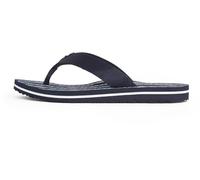 Tommy Hilfiger Women’s Elegant Chain Print Flip Flops, Blue (Space Blue), 6.5