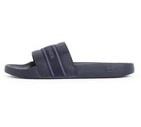 Tommy Hilfiger Women’s Elegant Pool Slides with Woven Detail, Blue (Space Blue), 6.5