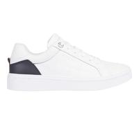 Tommy Hilfiger Women’s Elevated Essential Leather Court Trainers, White (White), 5