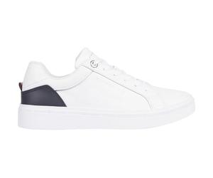 Tommy Hilfiger Women’s Elevated Essential Leather Court Trainers, White (White), 5
