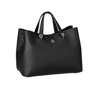 Tommy Hilfiger Emblem Satchel Bag Black