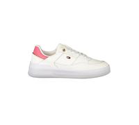 Tommy Hilfiger Women’s Essential Basket Low Top Runner Trainers, White (Ancient White/Heritage Pink), 6