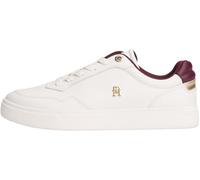 Tommy Hilfiger Women’s Essential Elevated Leather Cupsole Trainers, Off-White (Ancient White), 3.5