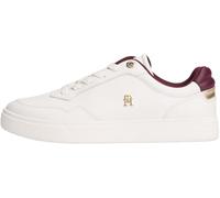 Tommy Hilfiger Women’s Essential Elevated Leather Cupsole Trainers, Off-White (Ancient White), 6.5